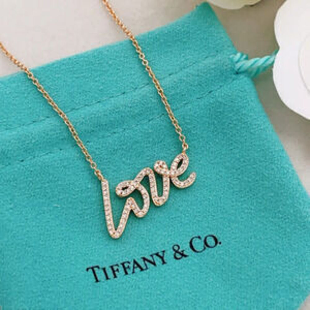 Tiffany & Co. Rose Gold Letter Necklace
